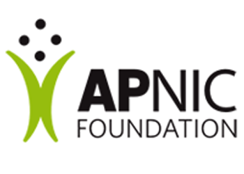The APNIC Foundation logo, in green and black on a white background.