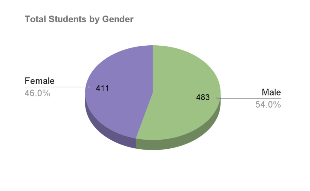 Total Students by Gender