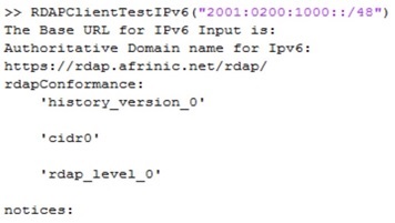Some code for IPv6 query execution