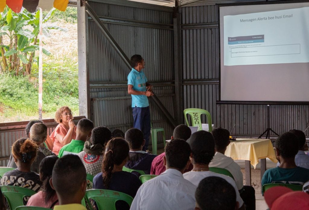 Community alert training in Railaco