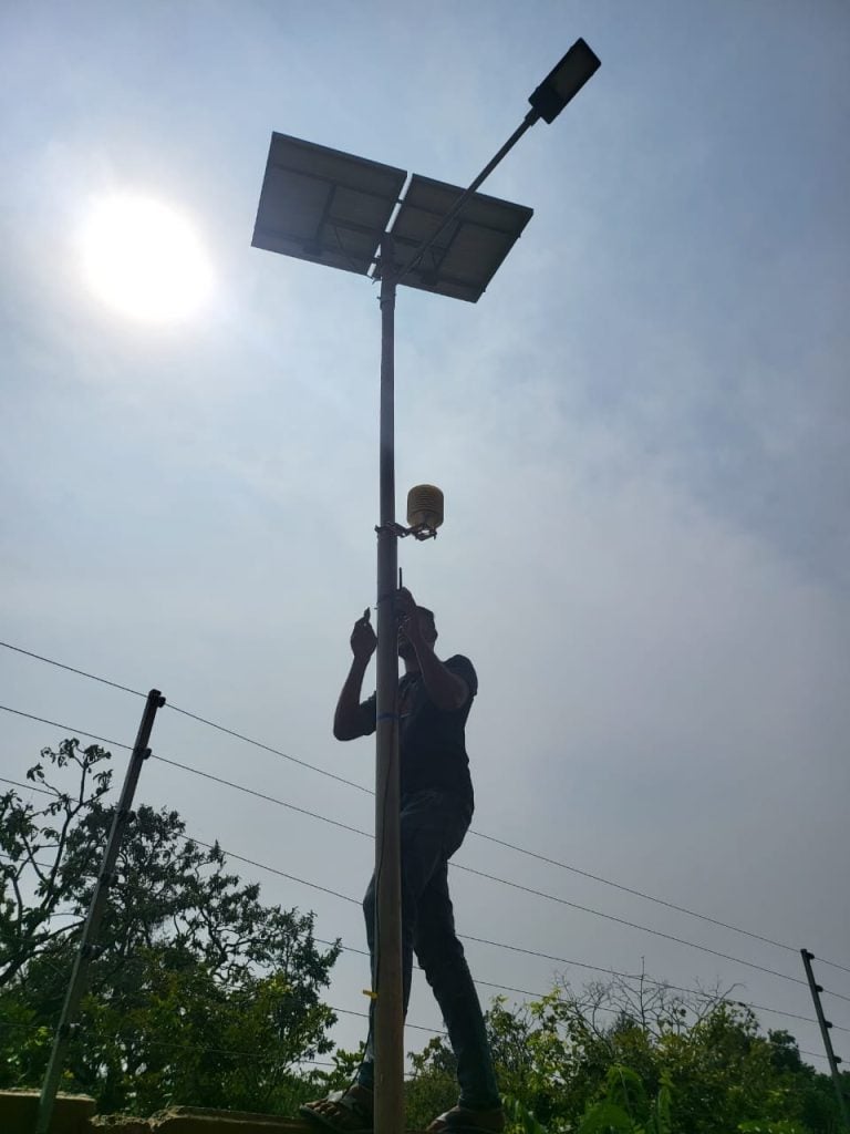 Installation of solar hardware