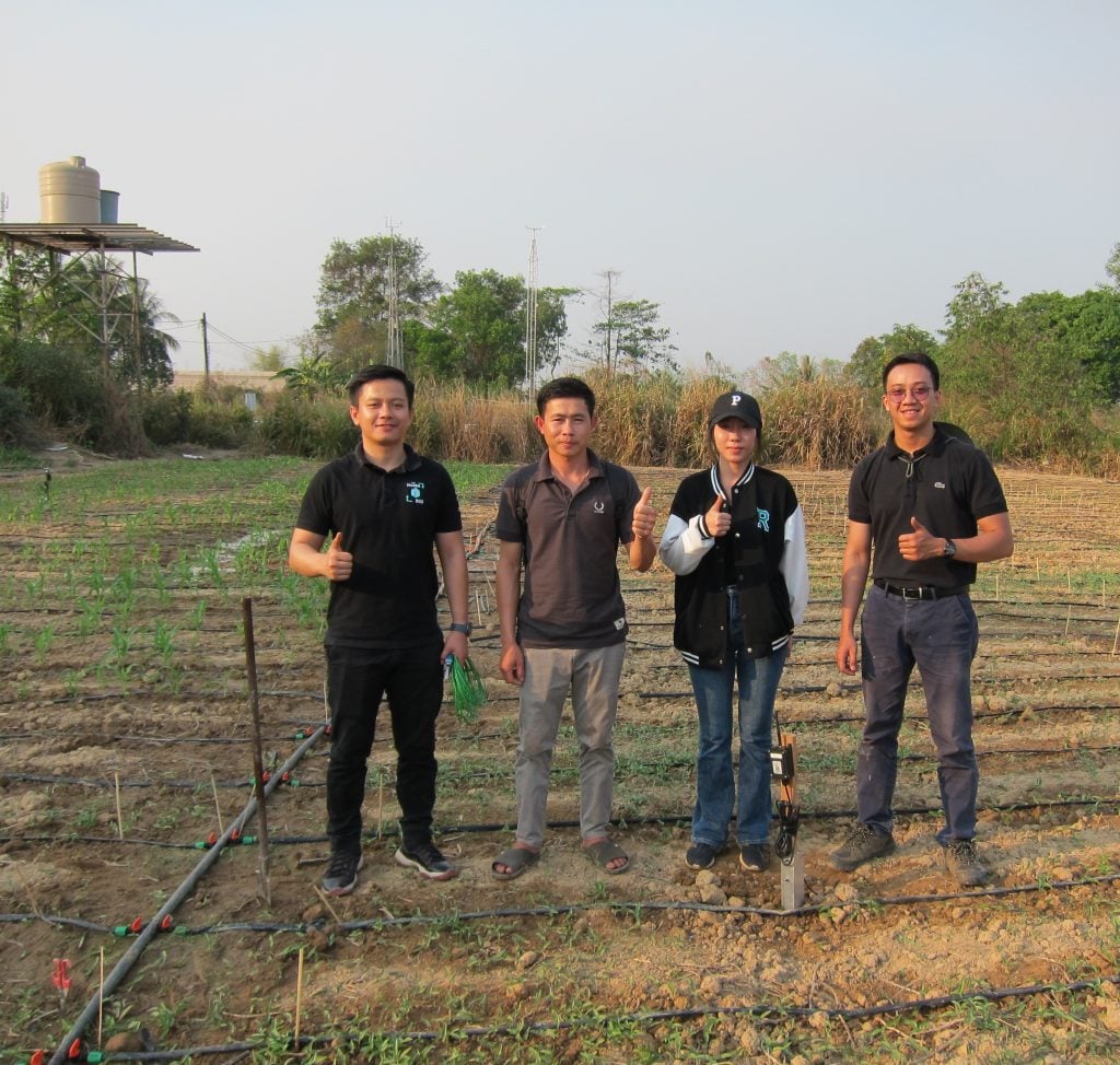 Members of the project team on site.