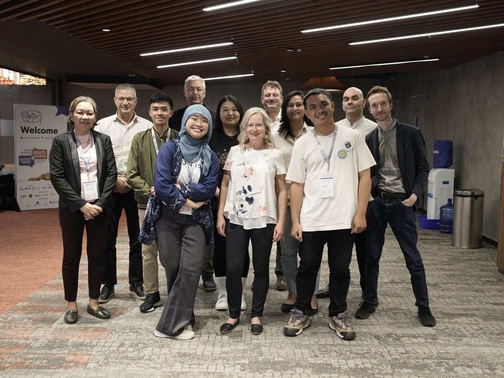 The Foundation team and ISIF Asia grantees at the CNX/DCS event at Hyderabad, India.